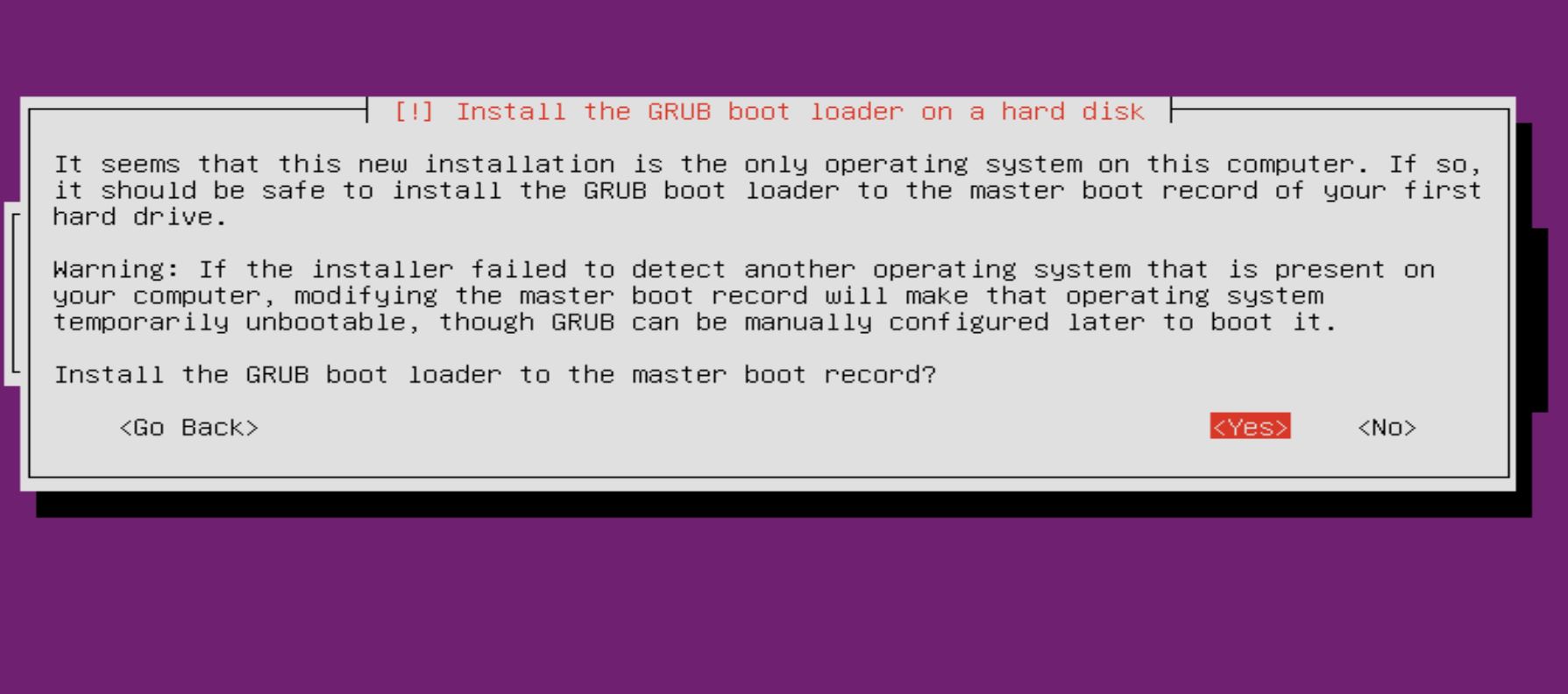 grub hard disk error ubuntu
