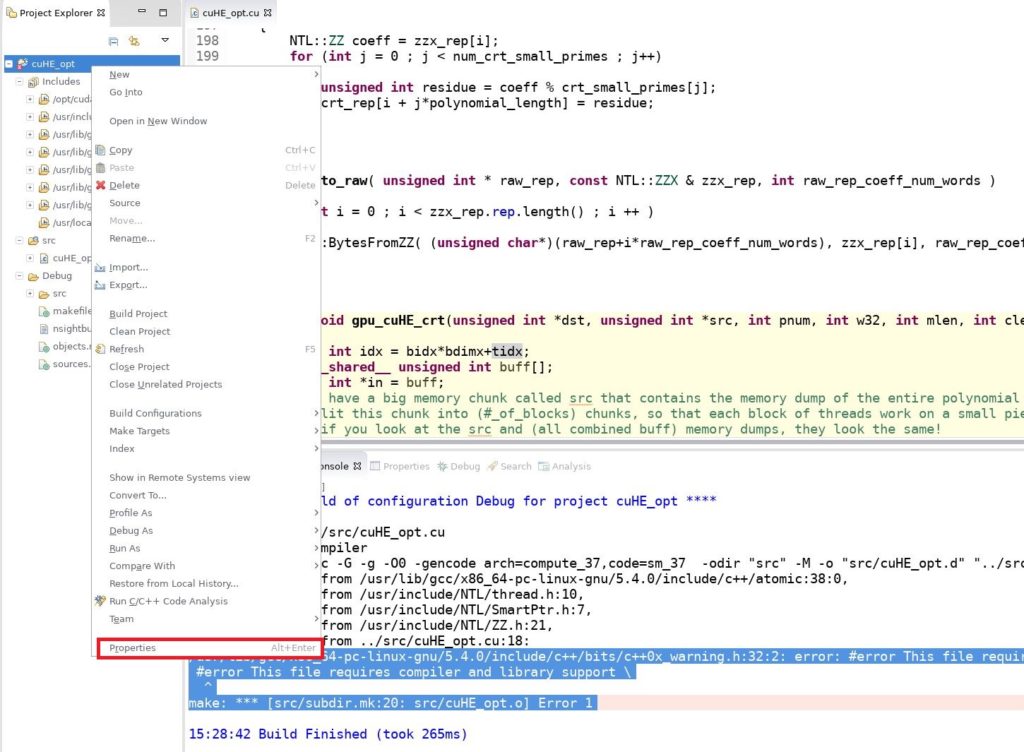 Enable C++11 Support For Nvcc Compiler In Nsight 